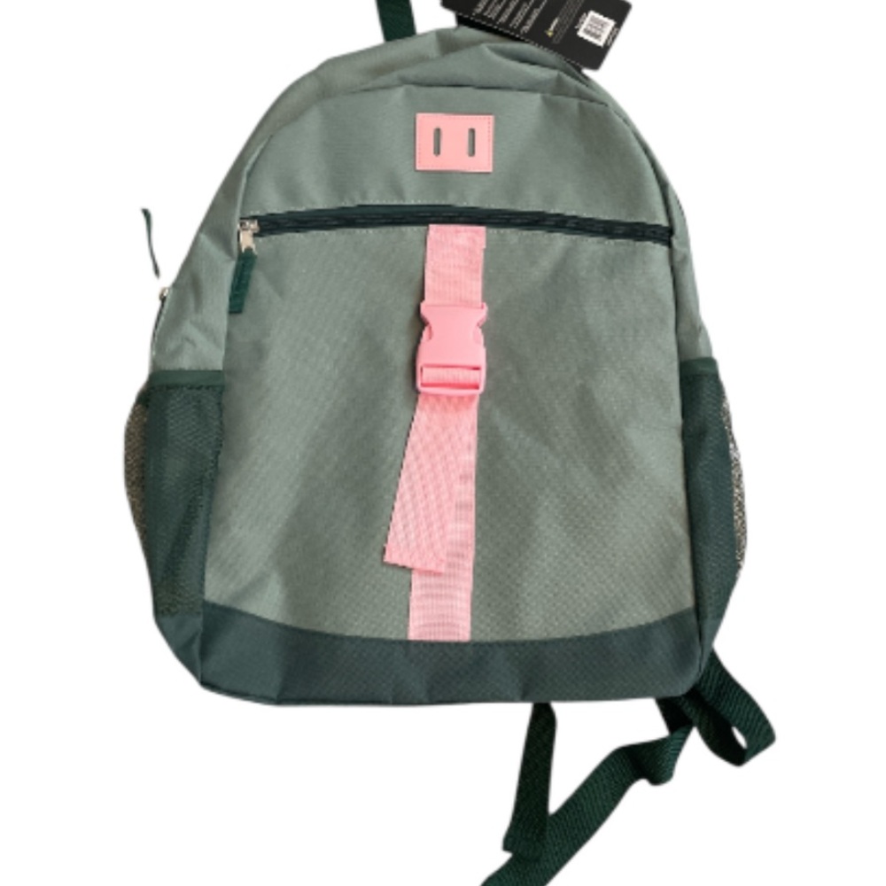 Prosport Woven Sage Green & Pink Backpack